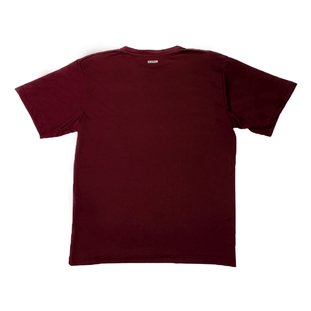 Maroon dri-fit short sleeve tee