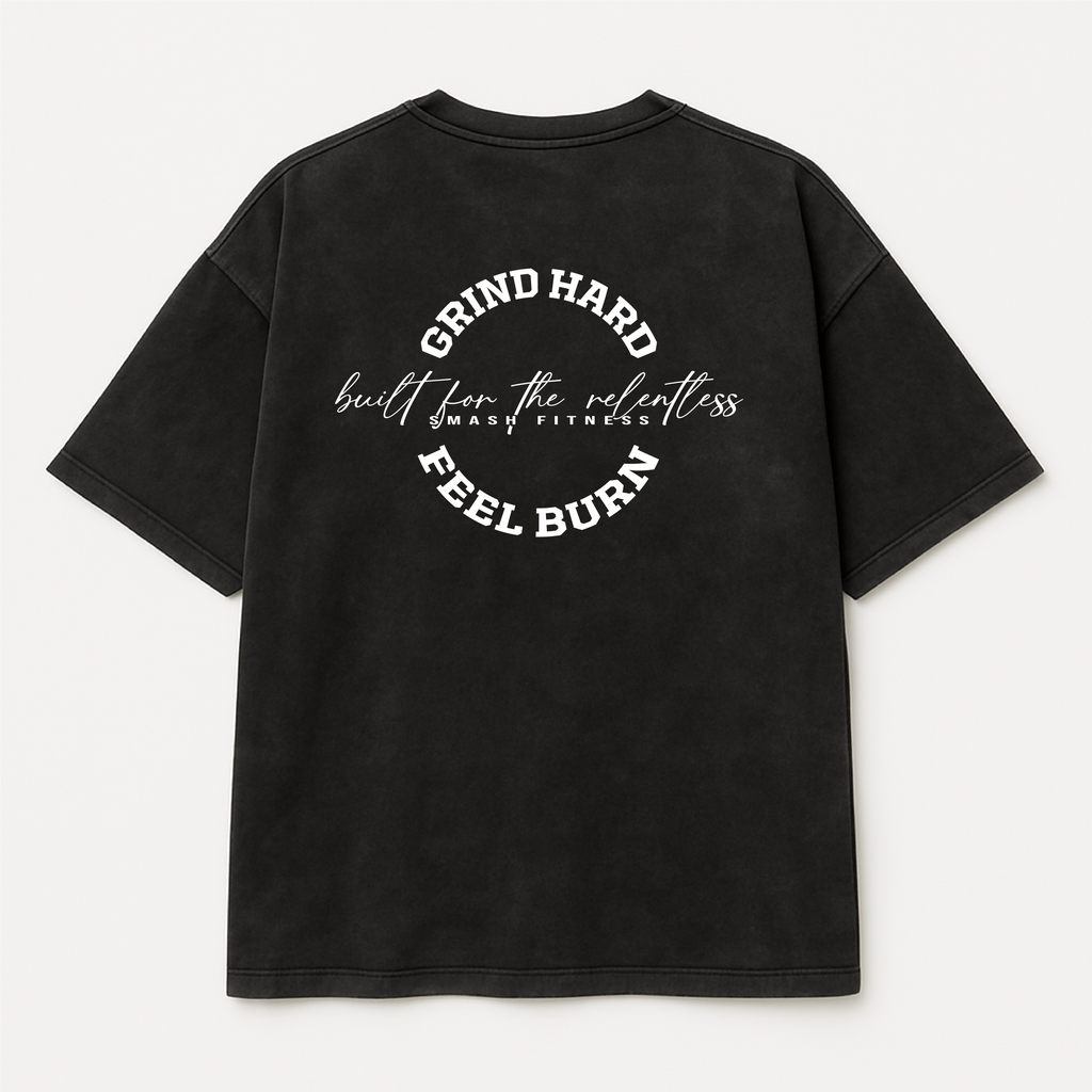 Grind Hard Oversized t-shirt - Black