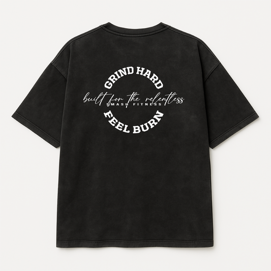 Grind Hard Oversized t-shirt - Black