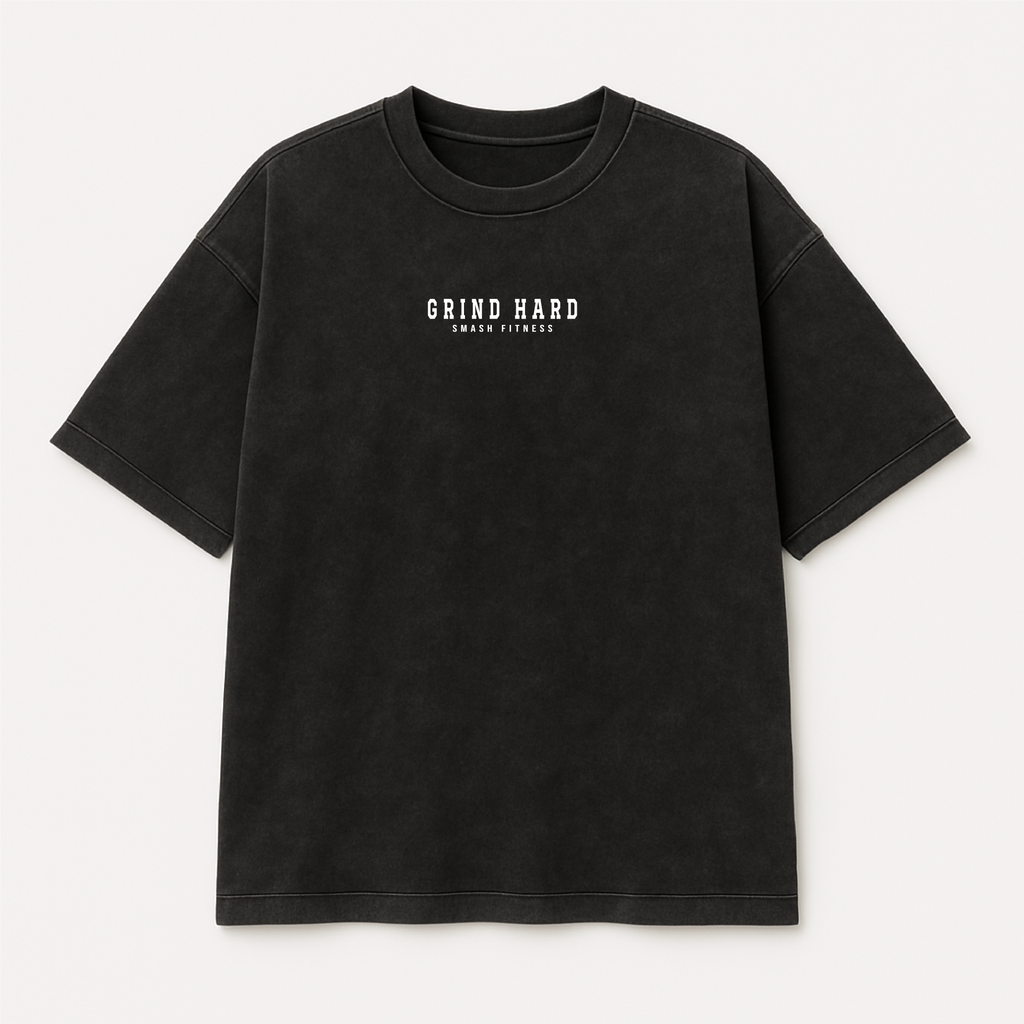 Grind Hard Oversized t-shirt - Black