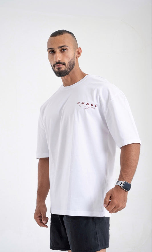 Smash Strive for fitness Oversized T-shirt - White