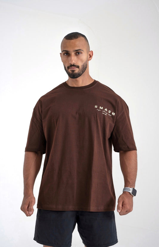 Smash Strive for fitness Oversized T-shirt - Brown