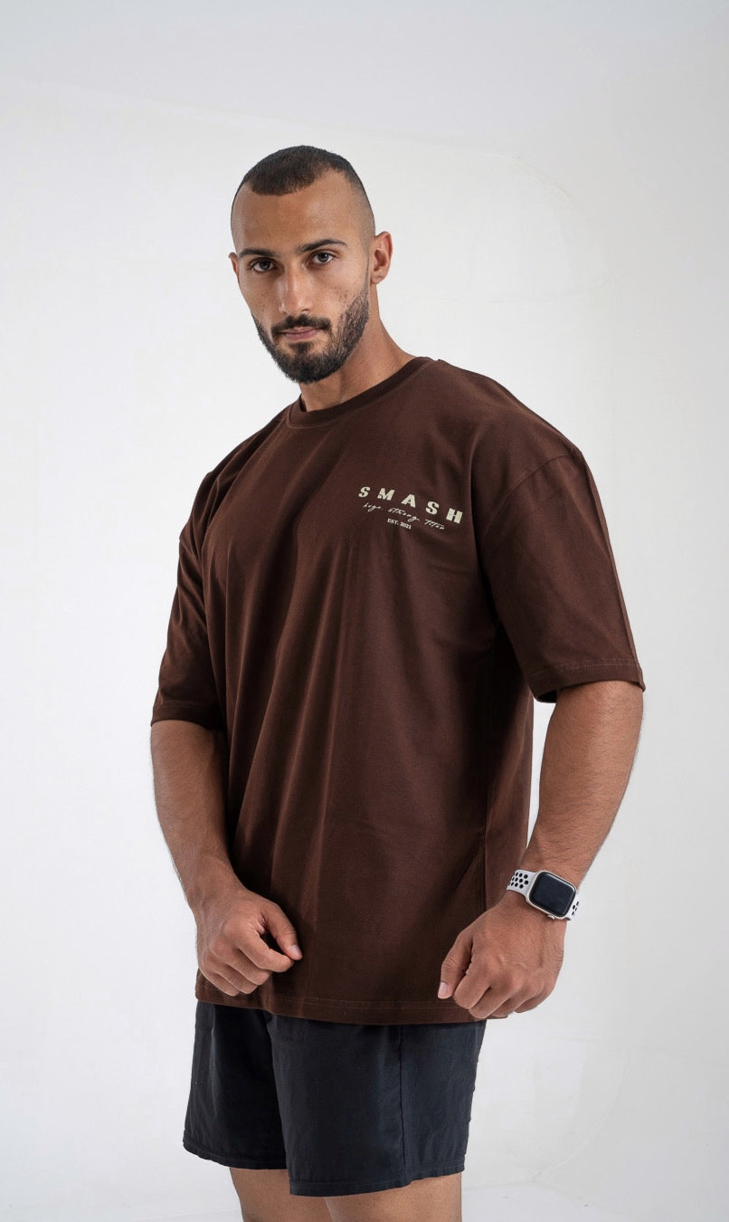Smash Strive for fitness Oversized T-shirt - Brown
