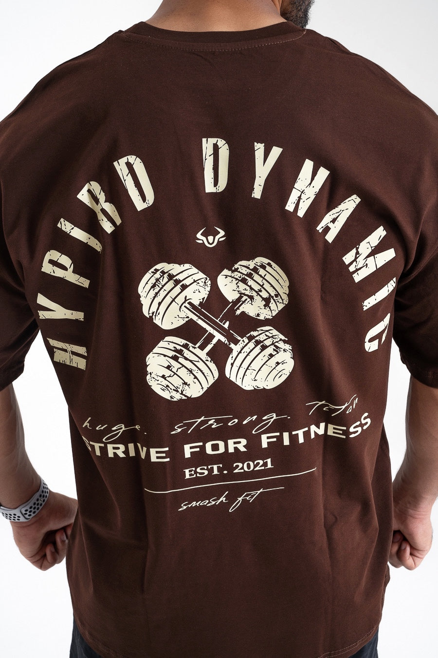 Smash Strive for fitness Oversized T-shirt - Brown