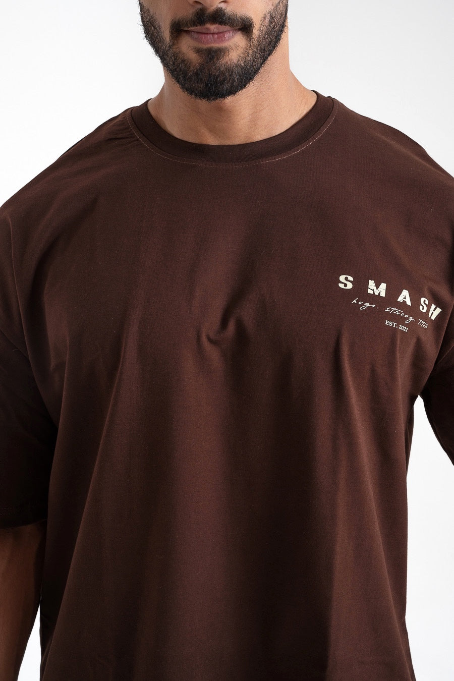 Smash Strive for fitness Oversized T-shirt - Brown