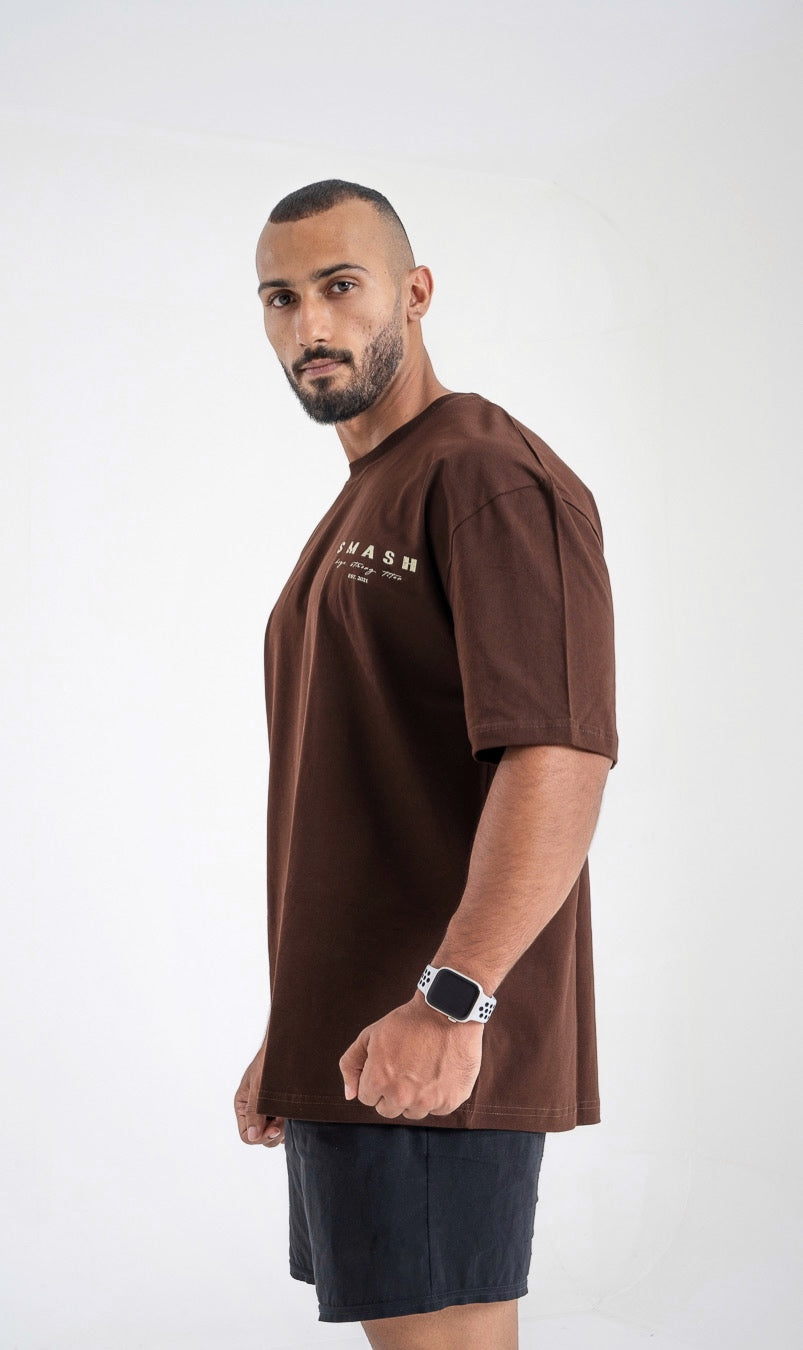 Smash Strive for fitness Oversized T-shirt - Brown