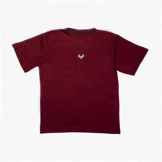 Maroon dri-fit short sleeve tee